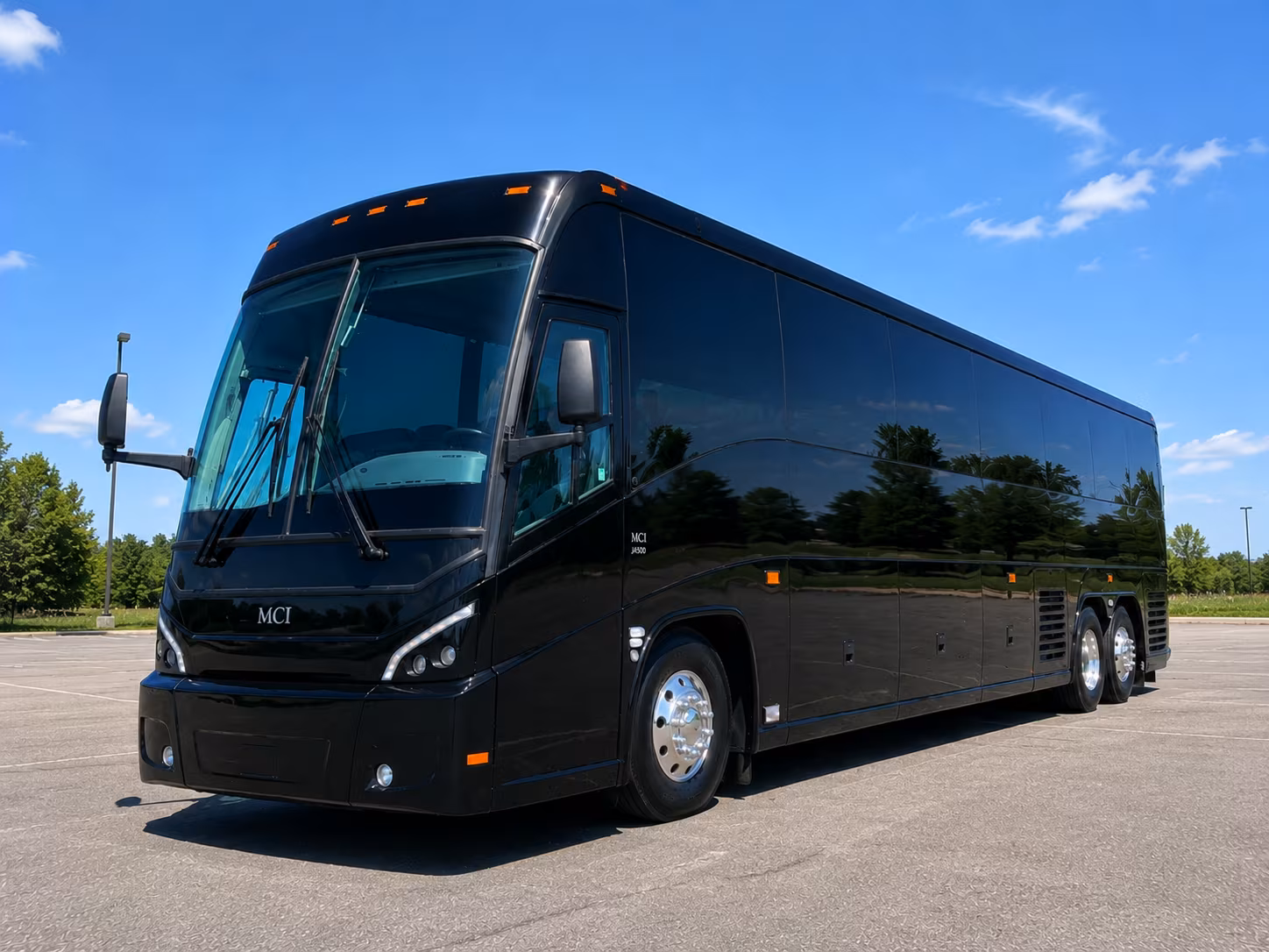 pharr charter bus rental exterior