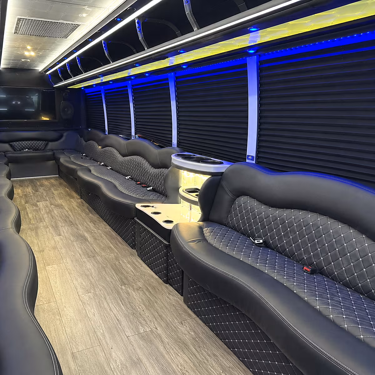 pharr party bus rental interior